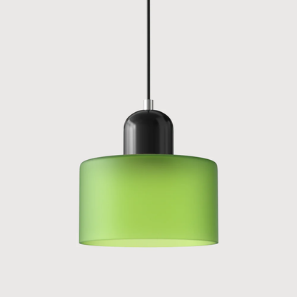 Hanglamp Retro met Glazen Kap en Verstelbare Kabellengte