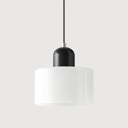 Hanglamp Retro met Glazen Kap en Verstelbare Kabellengte