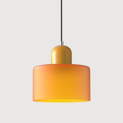 Hanglamp Retro met Glazen Kap en Verstelbare Kabellengte