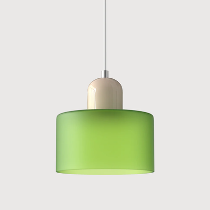 Hanglamp Retro met Glazen Kap en Verstelbare Kabellengte