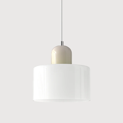 Hanglamp Retro met Glazen Kap en Verstelbare Kabellengte