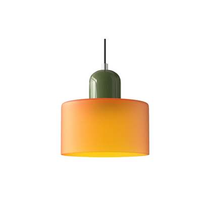 Hanglamp Retro met Glazen Kap en Verstelbare Kabellengte