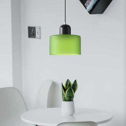 Hanglamp Retro met Glazen Kap en Verstelbare Kabellengte