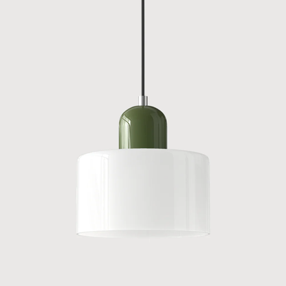 Hanglamp Retro met Glazen Kap en Verstelbare Kabellengte