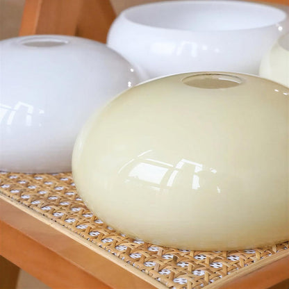Hanglamp Retro met Glazen Kappen en Messing Armen voor Eetkamer