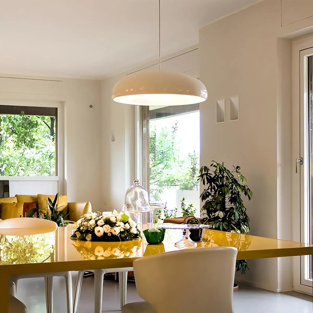 Hanglamp Retro met Koepelvormige Kap en Verstelbare Hoogte
