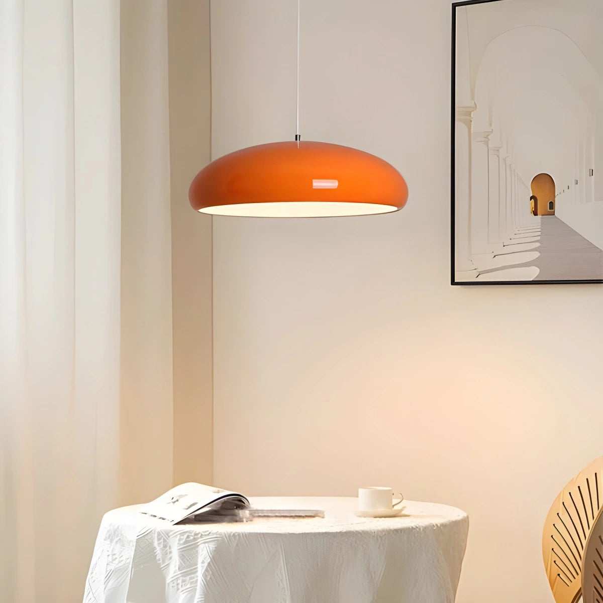 Hanglamp Retro met Koepelvormige Kap en Verstelbare Hoogte