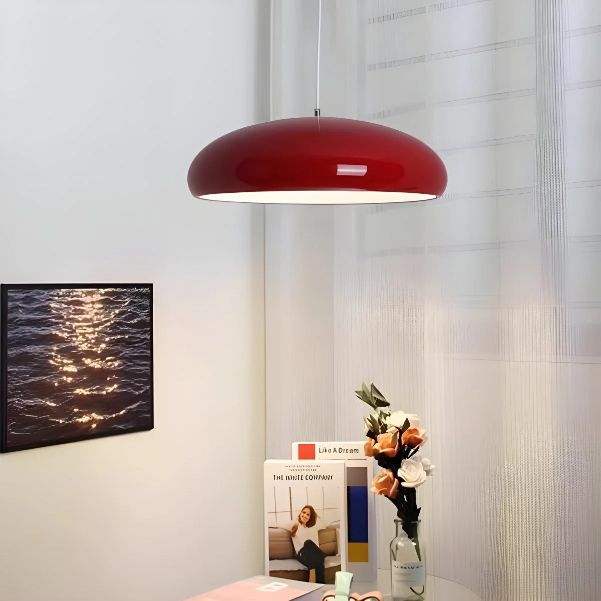 Hanglamp Retro met Koepelvormige Kap en Verstelbare Hoogte