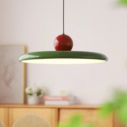 Hanglamp Retro met Ronde Schijfkap en Bol Modern LED