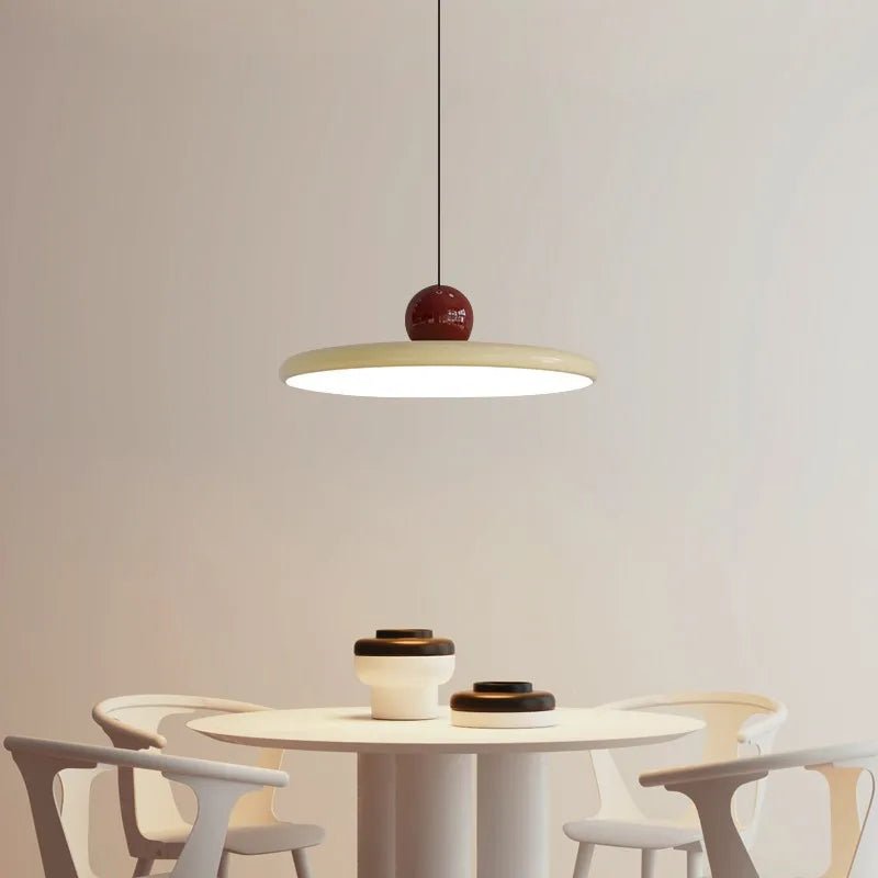 Hanglamp Retro met Ronde Schijfkap en Bol Modern LED