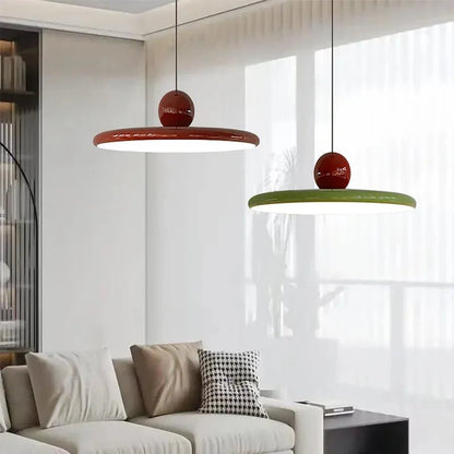 Hanglamp Retro met Ronde Schijfkap en Bol Modern LED