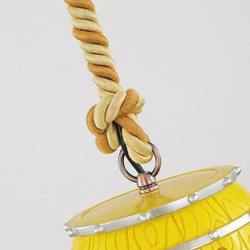 Hanglamp Retro Wijnvat met Henneptouw en Verstelbare Hoogte