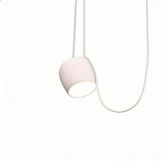 Hanglamp Scandinavisch Mat met Glazen Kap en Verstelbaar Snoer