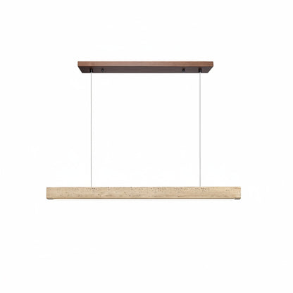 Hanglamp Scandinavisch met Geïntegreerde LED en Travertijn Balk