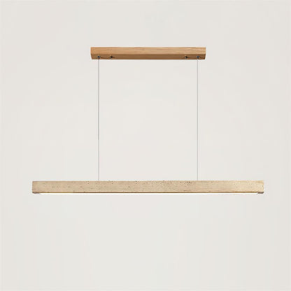 Hanglamp Scandinavisch met Geïntegreerde LED en Travertijn Balk
