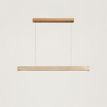 Hanglamp Scandinavisch met Geïntegreerde LED en Travertijn Balk
