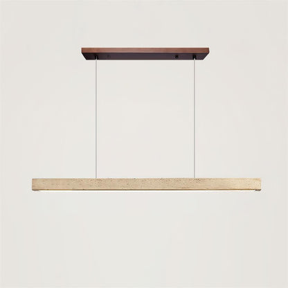 Hanglamp Scandinavisch met Geïntegreerde LED en Travertijn Balk
