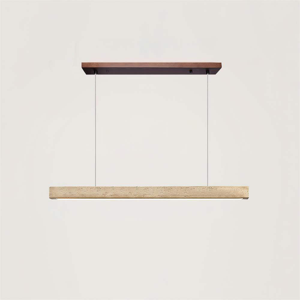 Hanglamp Scandinavisch met Geïntegreerde LED en Travertijn Balk