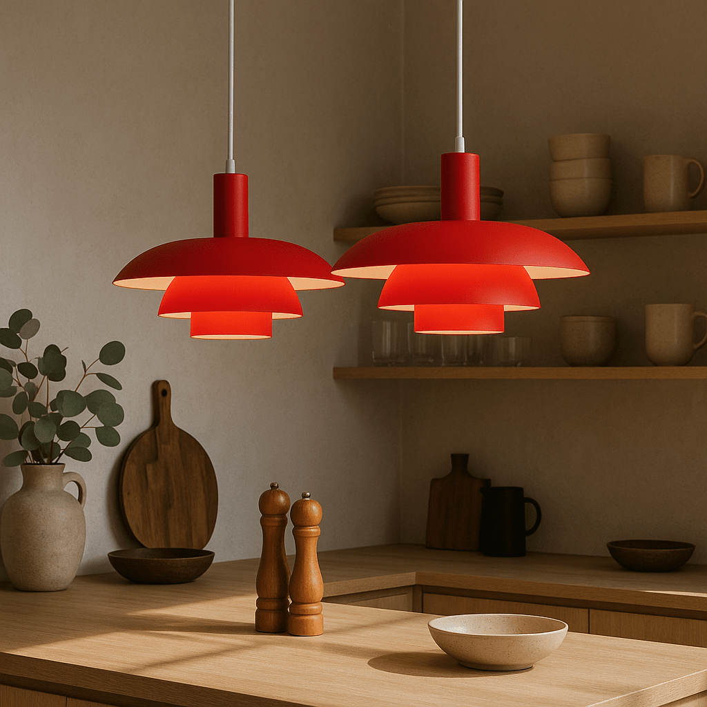 Hanglamp Scandinavisch met Gelaagde Kap