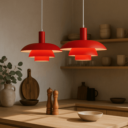 Hanglamp Scandinavisch met Gelaagde Kap