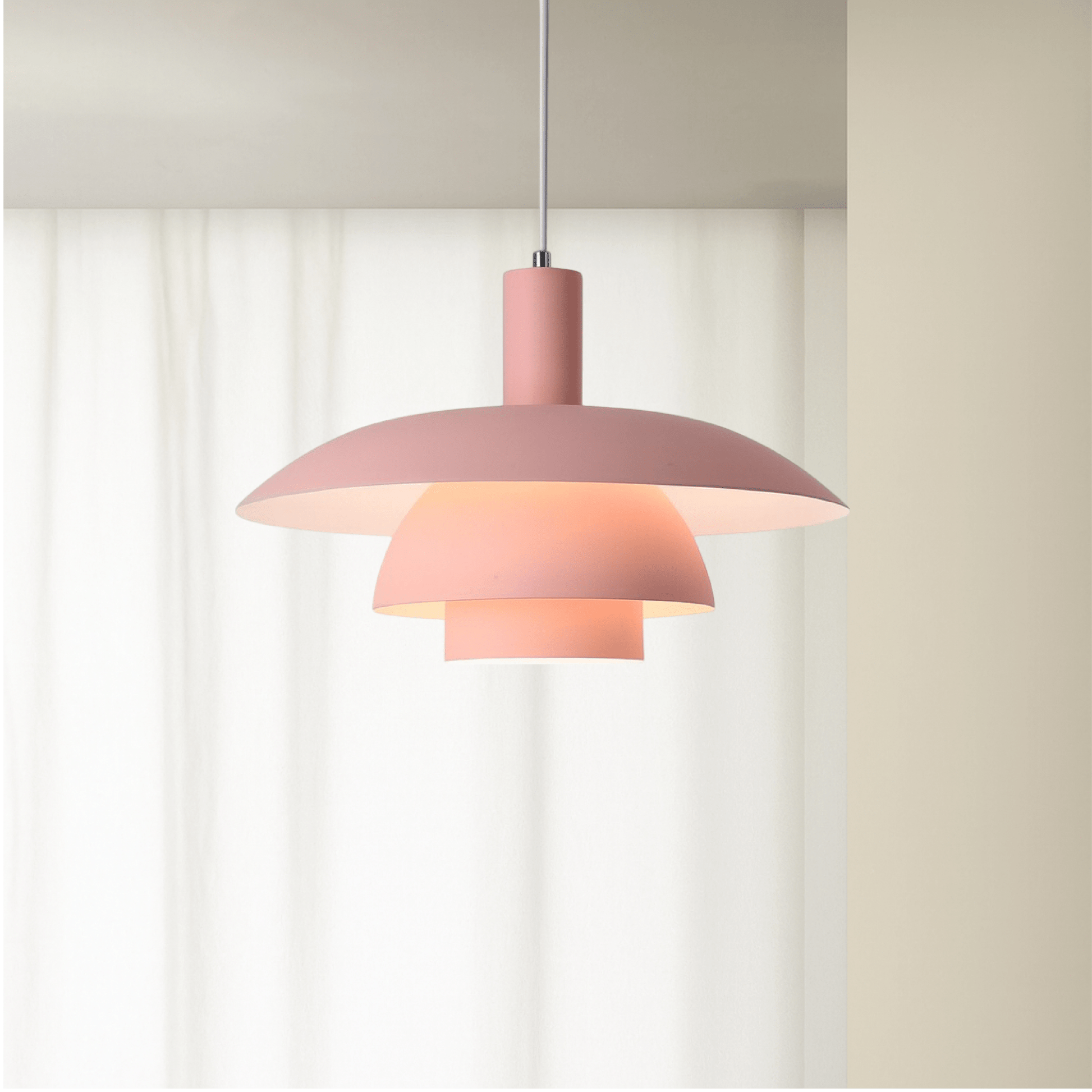 Hanglamp Scandinavisch met Gelaagde Kap