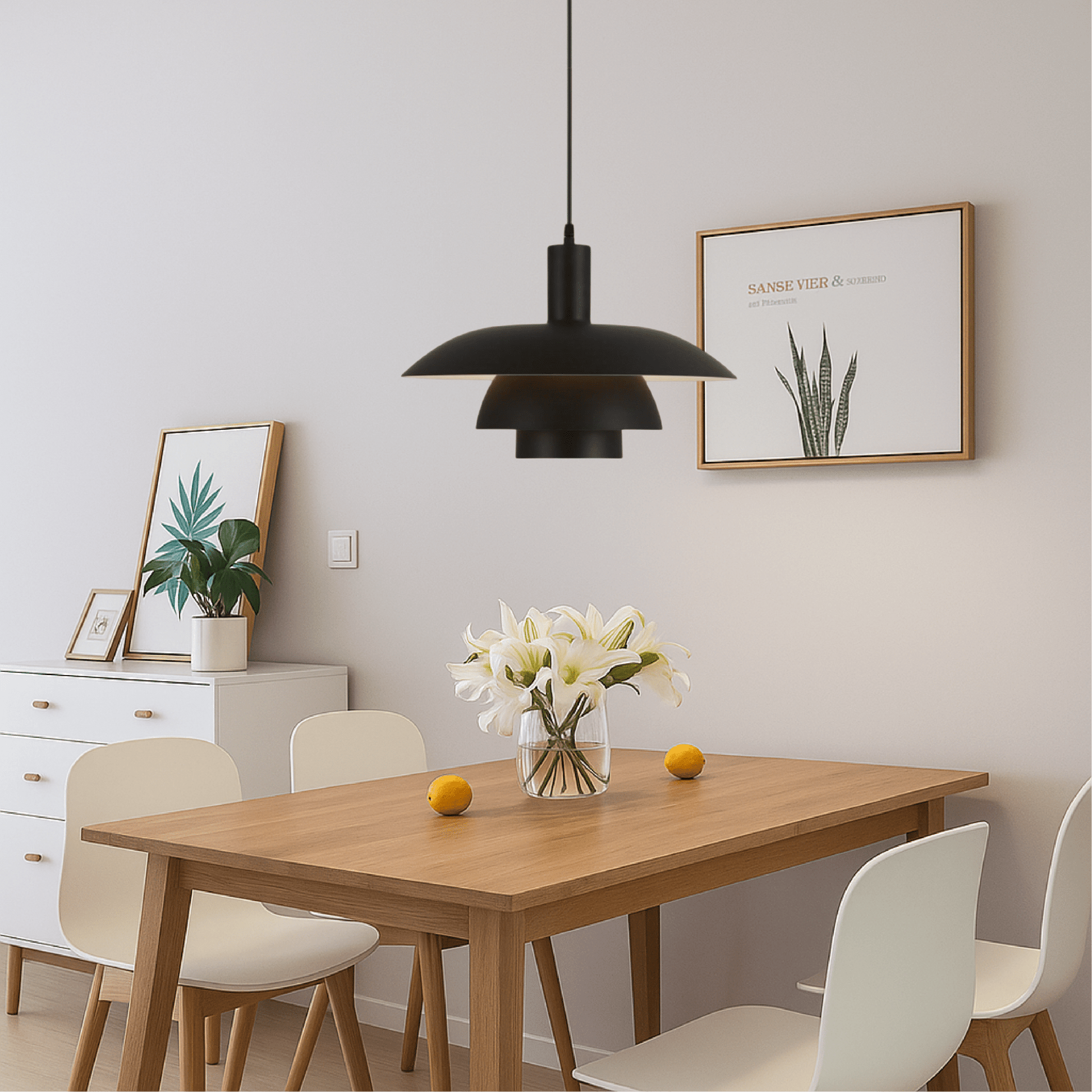 Hanglamp Scandinavisch met Gelaagde Kap