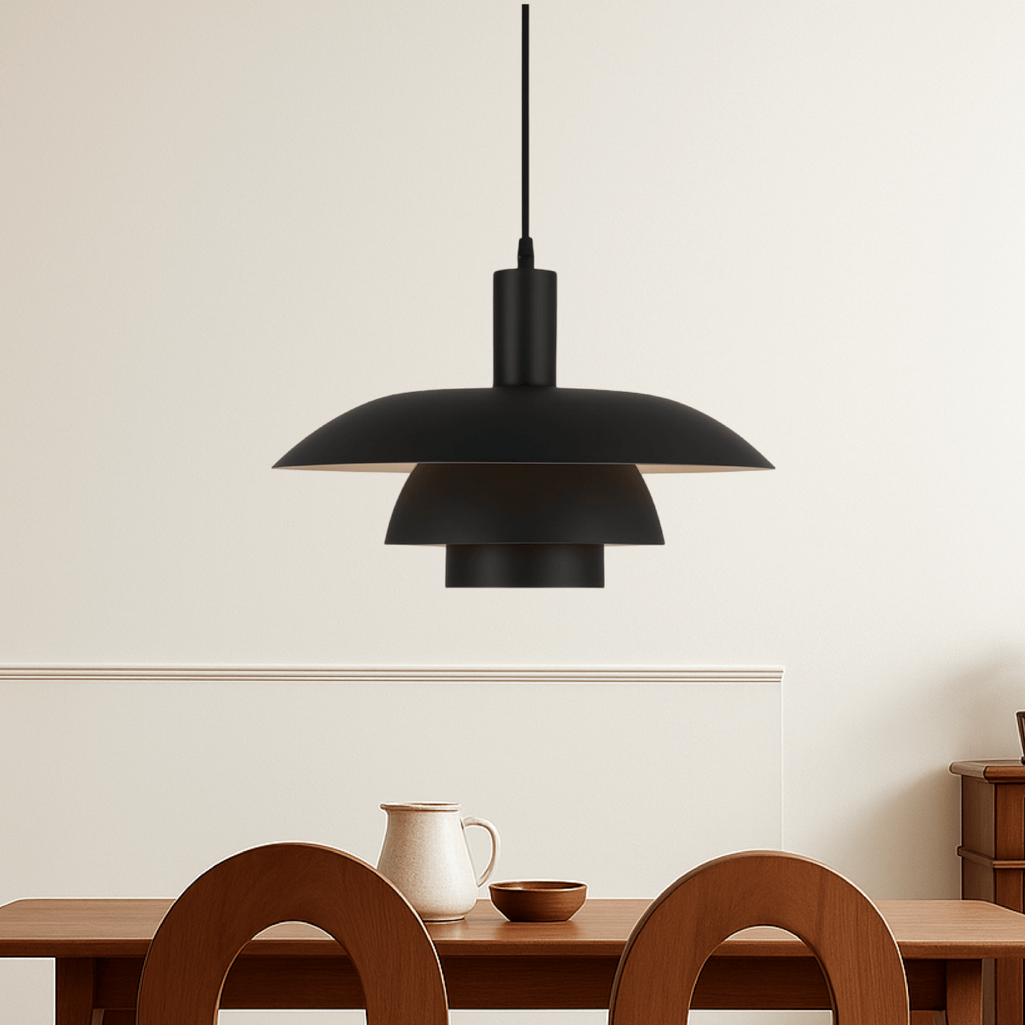 Hanglamp Scandinavisch met Gelaagde Kap