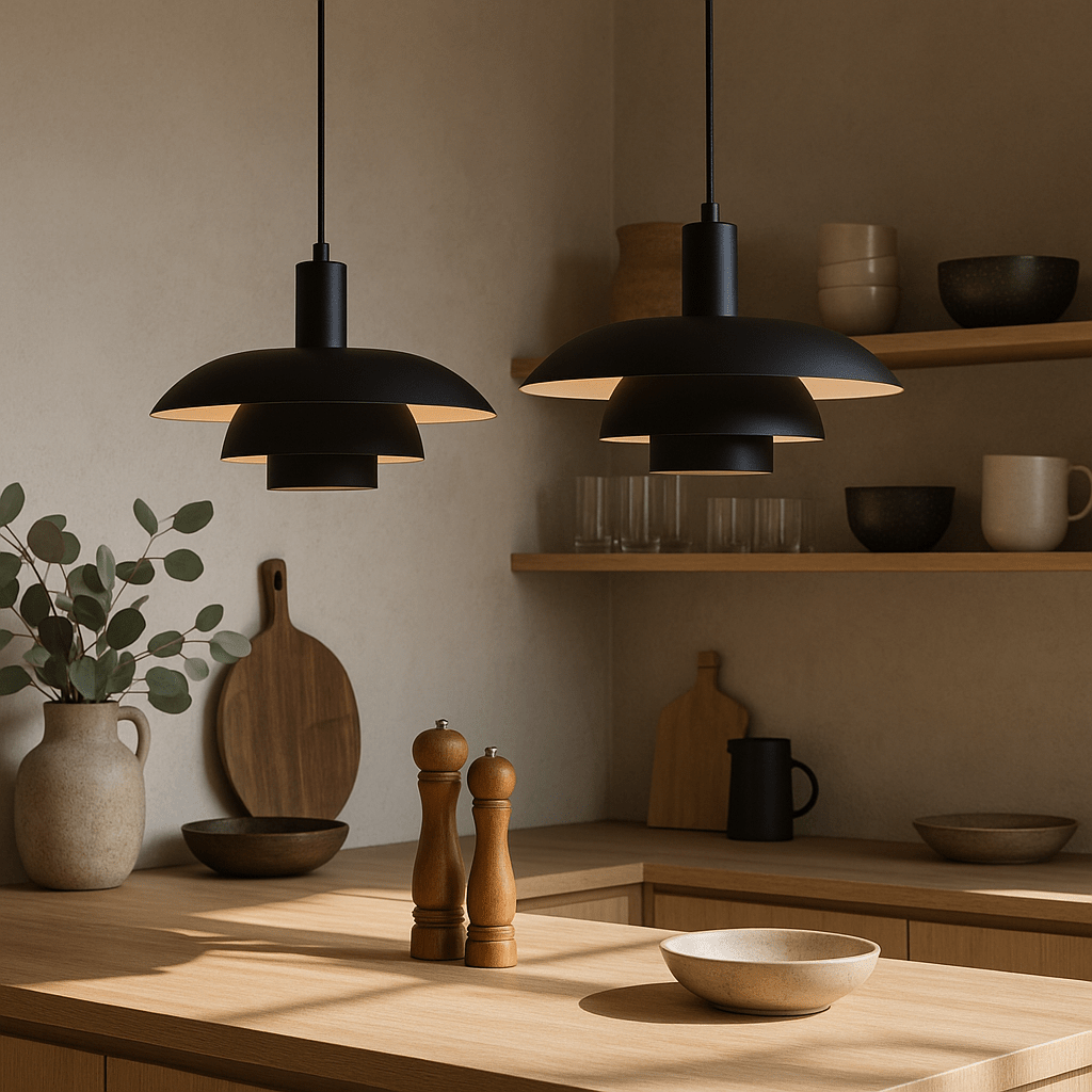 Hanglamp Scandinavisch met Gelaagde Kap