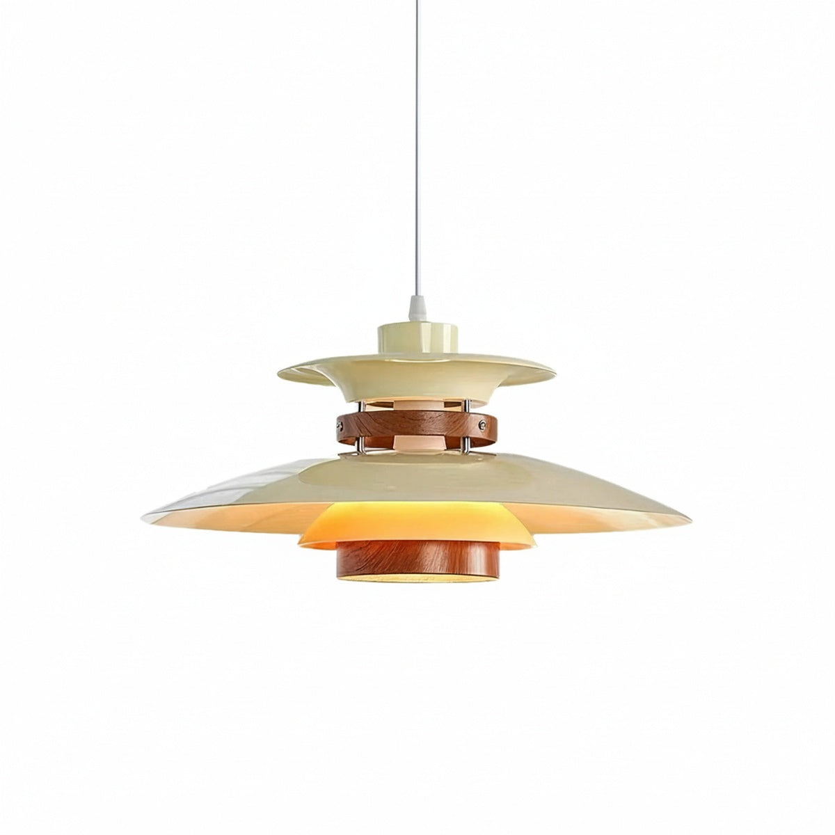Hanglamp Scandinavisch met Gelaagde Kap en Verstelbare Hoogte