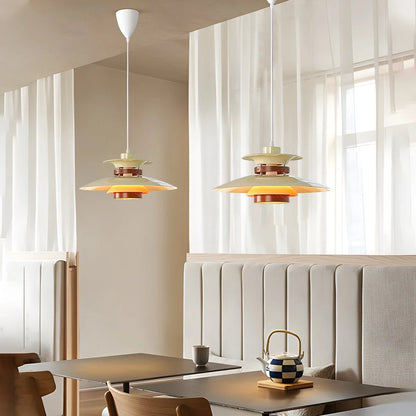 Hanglamp Scandinavisch met Gelaagde Kap en Verstelbare Hoogte