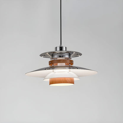 Hanglamp Scandinavisch met Gelaagde Kap en Verstelbare Hoogte