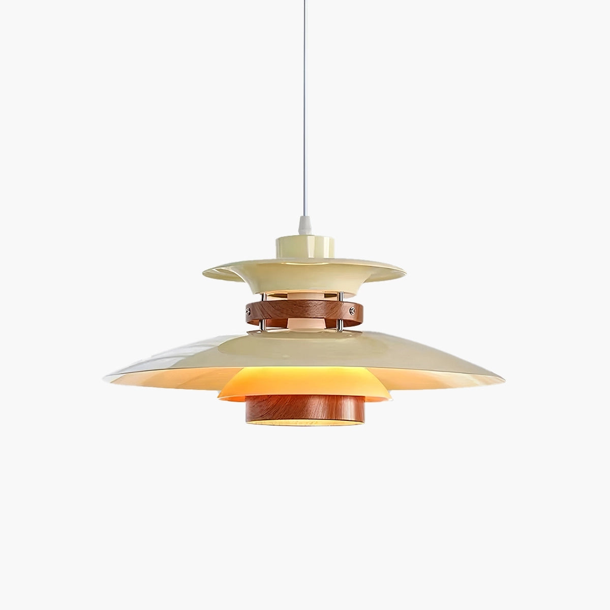 Hanglamp Scandinavisch met Gelaagde Kap en Verstelbare Hoogte