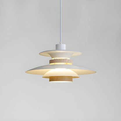 Hanglamp Scandinavisch met Gelaagde Kap en Verstelbare Hoogte