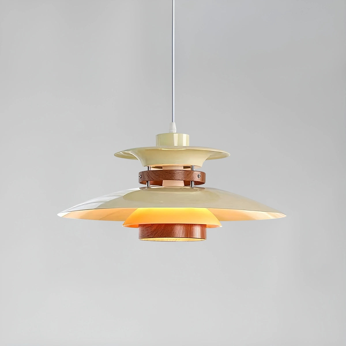 Hanglamp Scandinavisch met Gelaagde Kap en Verstelbare Hoogte