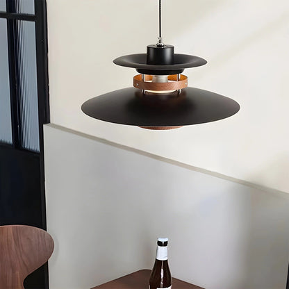 Hanglamp Scandinavisch met Gelaagde Kap en Verstelbare Hoogte