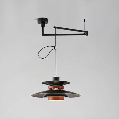Hanglamp Scandinavisch met Gelaagde Kap en Verstelbare Hoogte
