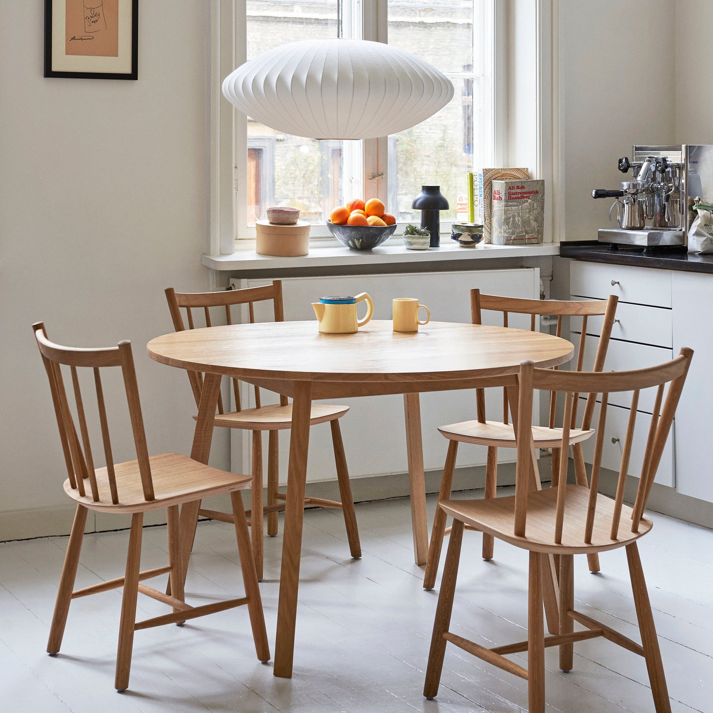 Hanglamp Scandinavisch met Geometrisch Draadframe en Zijden Kap