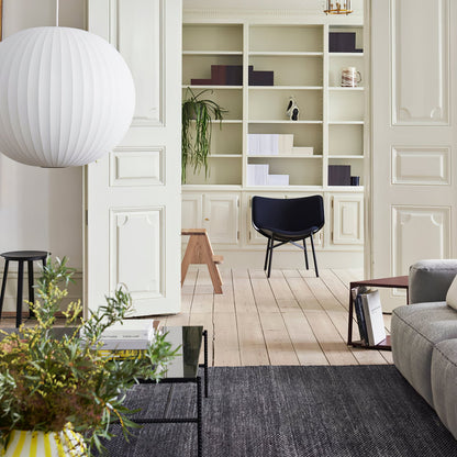 Hanglamp Scandinavisch met Geometrisch Draadframe en Zijden Kap