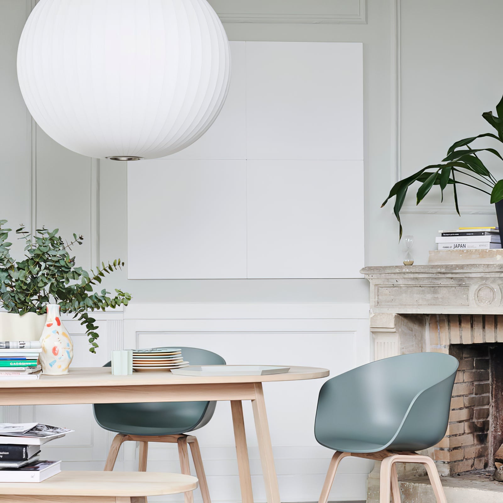 Hanglamp Scandinavisch met Geometrisch Draadframe en Zijden Kap