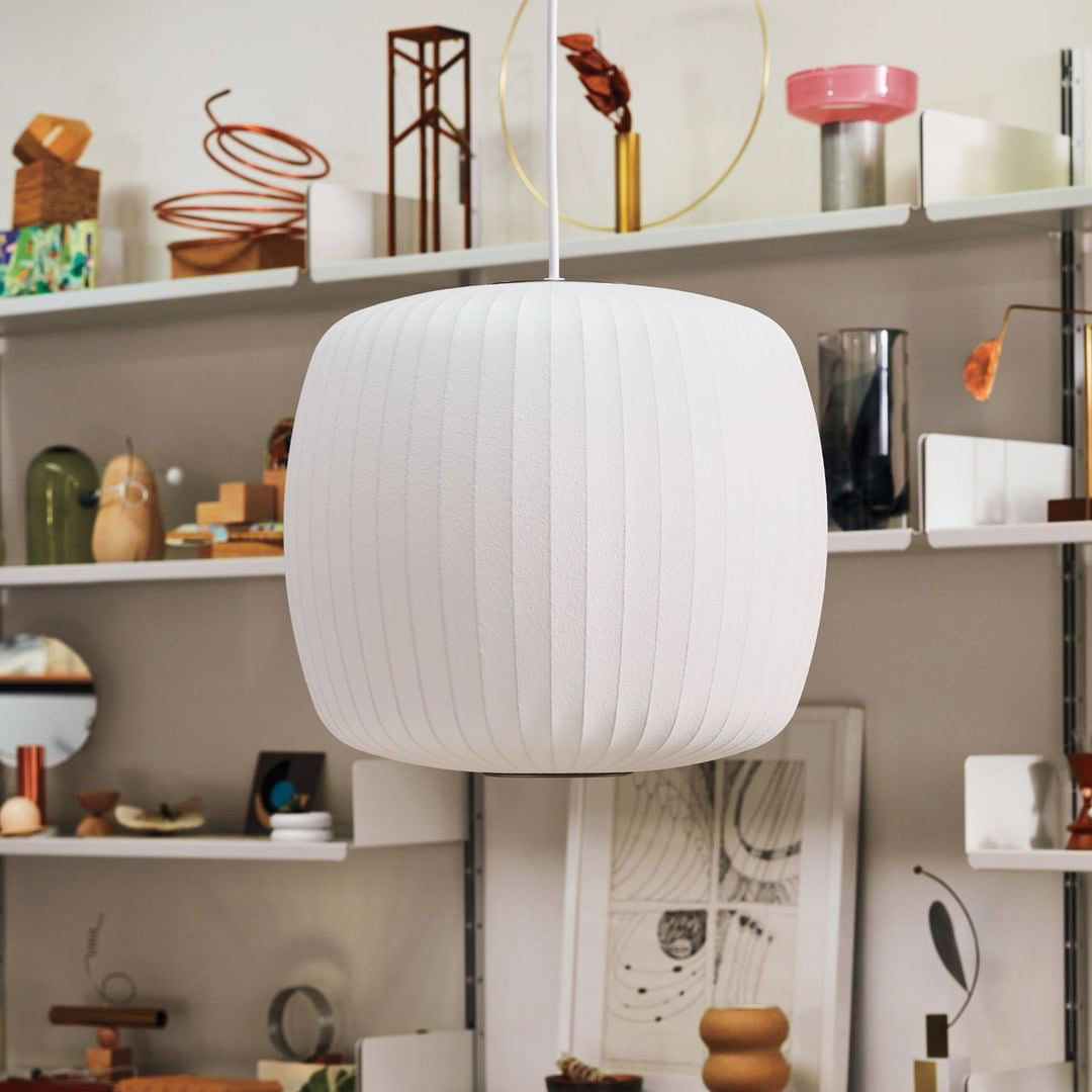 Hanglamp Scandinavisch met Geometrisch Draadframe en Zijden Kap