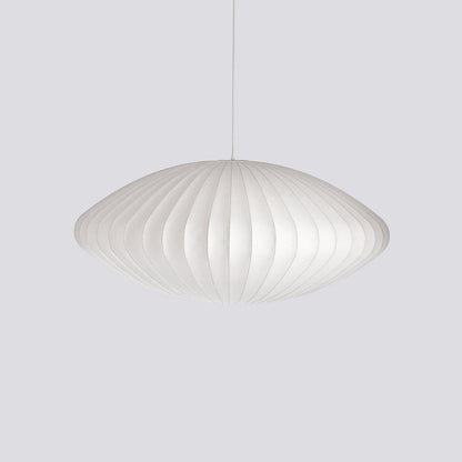 Hanglamp Scandinavisch met Geometrisch Draadframe en Zijden Kap