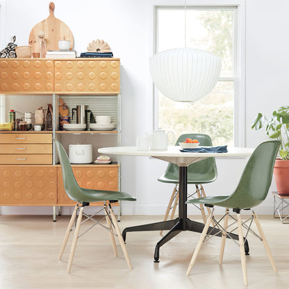 Hanglamp Scandinavisch met Geometrisch Draadframe en Zijden Kap