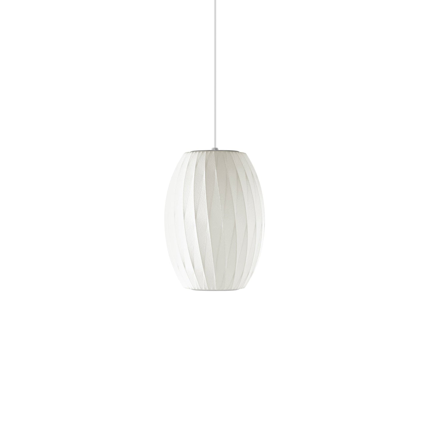 Hanglamp Scandinavisch met Geometrisch Draadframe en Zijden Kap