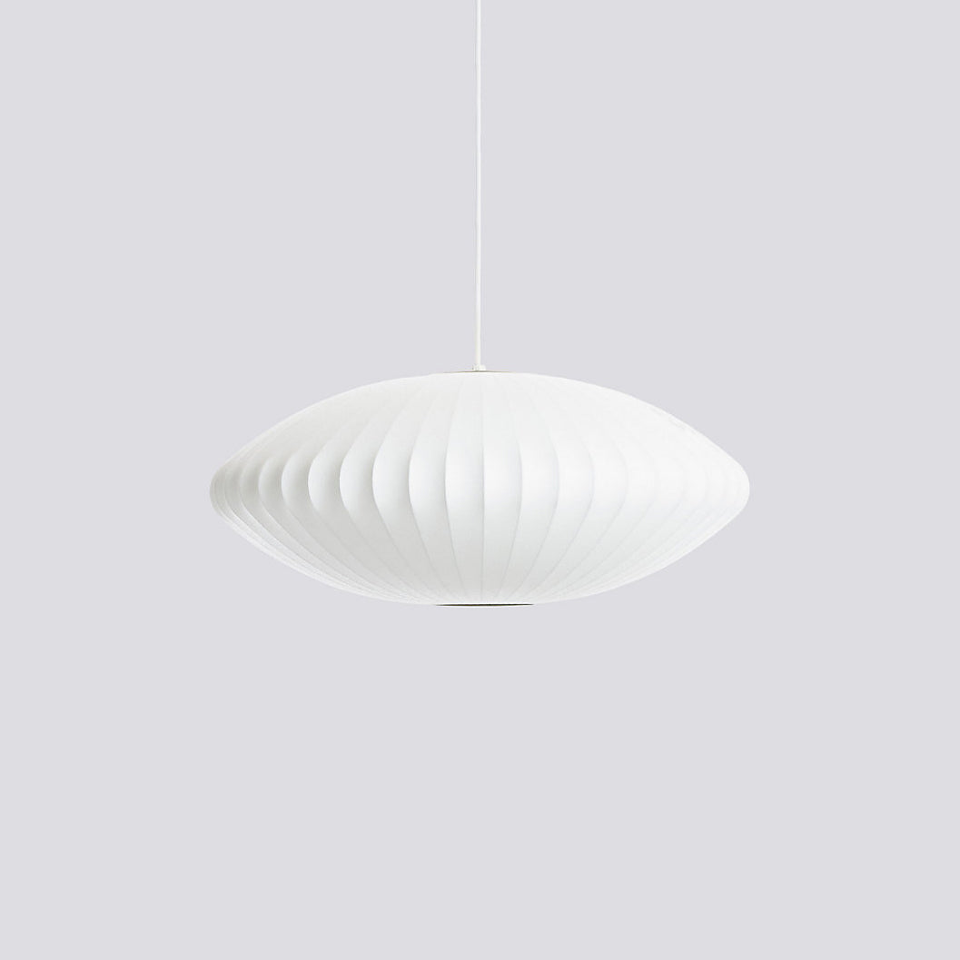 Hanglamp Scandinavisch met Geometrisch Draadframe en Zijden Kap