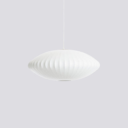 Hanglamp Scandinavisch met Geometrisch Draadframe en Zijden Kap