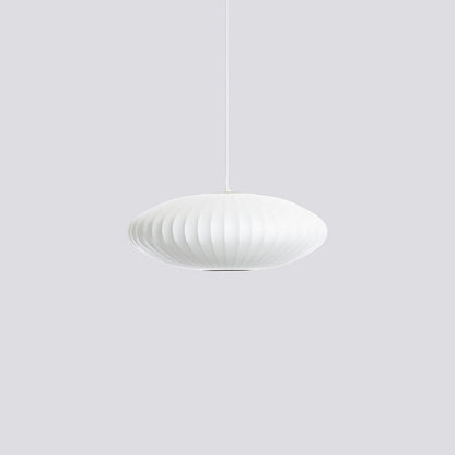 Hanglamp Scandinavisch met Geometrisch Draadframe en Zijden Kap