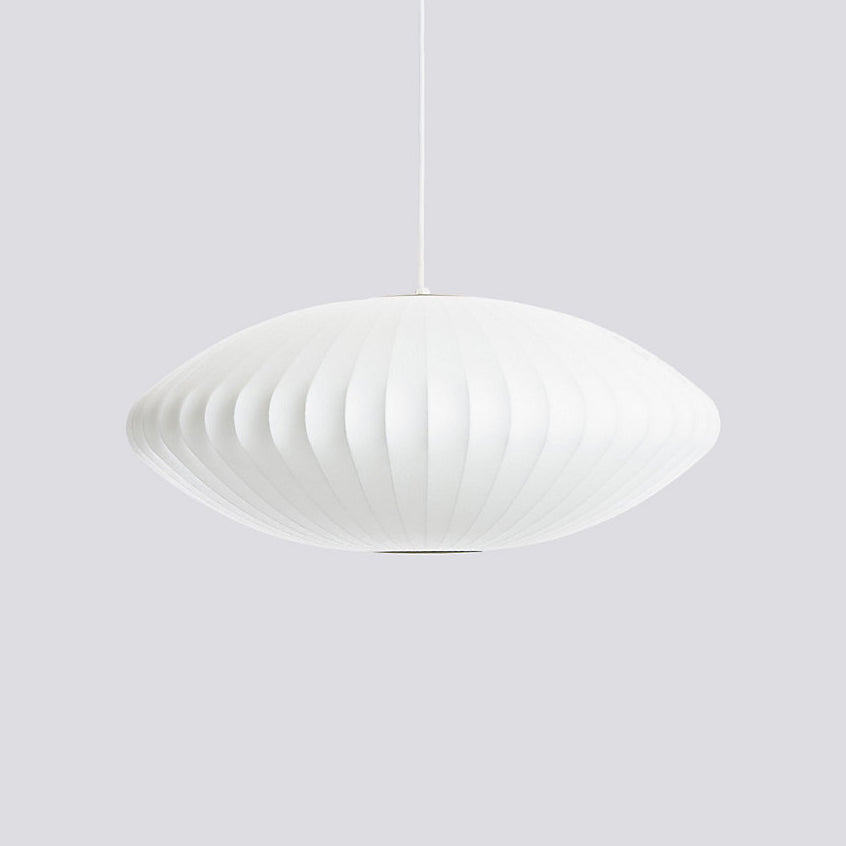 Hanglamp Scandinavisch met Geometrisch Draadframe en Zijden Kap ##POS:126##