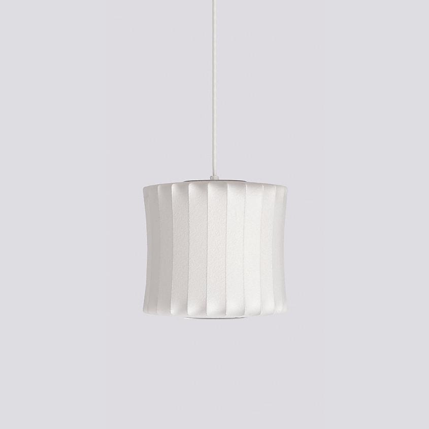 Hanglamp Scandinavisch met Geometrisch Draadframe en Zijden Kap
