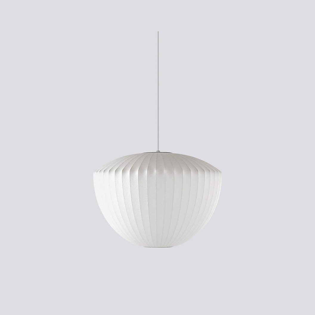 Hanglamp Scandinavisch met Geometrisch Draadframe en Zijden Kap