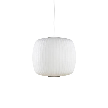 Hanglamp Scandinavisch met Geometrisch Draadframe en Zijden Kap ##POS:143##